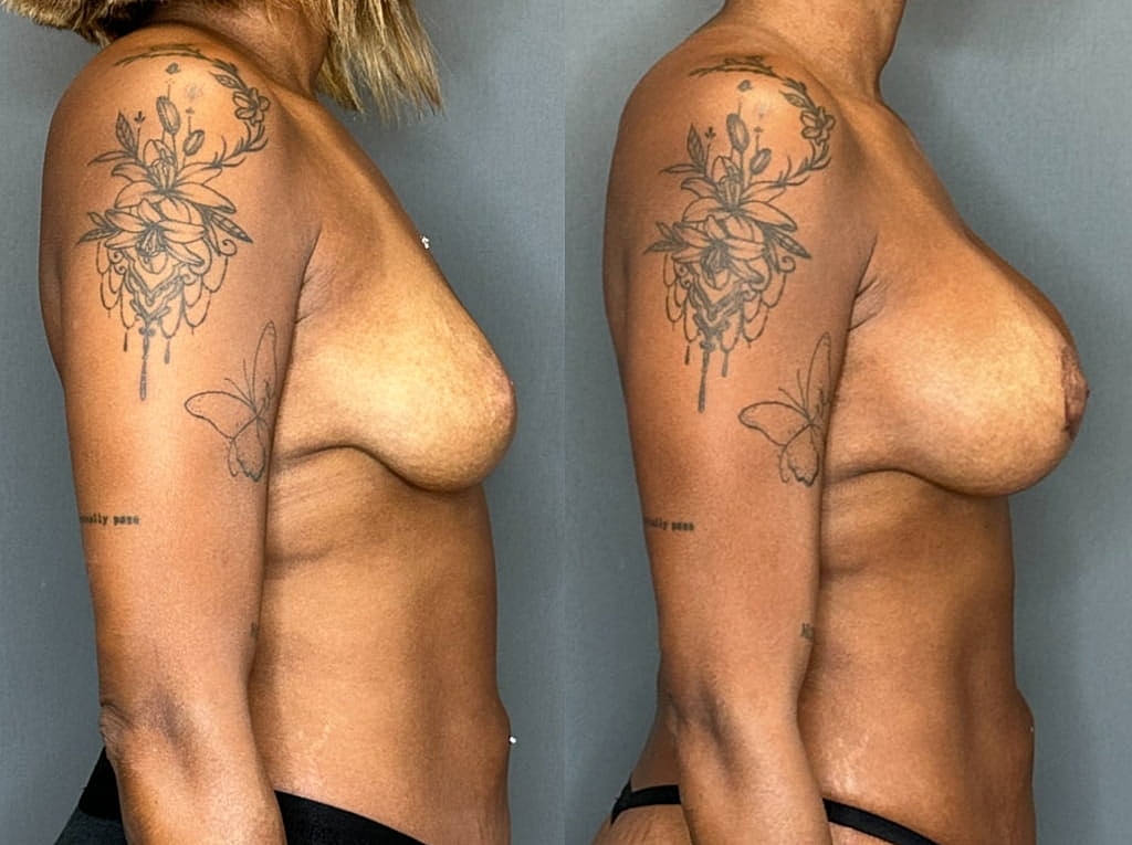 Breast Augmentation With Lift Before & After